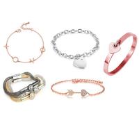 Eira Wen Bracelet Collection Made with Crystals from Swarovski® : Forever Love bracelet - Rose Gold