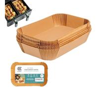 EIRAZ Air Fryer Liners Pack of 120, Disposable Rectangular Air Fryer Accessories, Airfryer Liners for Ninja AF300UK AF400UK, and DualZone Air Fryer (8.7 Inches)