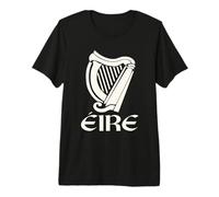 Eire Gaelic Ireland Eireann Irish Pride Harp St Patricks Day Premium T-Shirt
