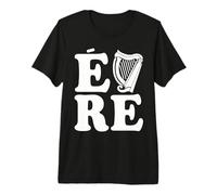 Eire Gaelic Ireland Harp Eireann Irish Pride St Patricks Day Premium T-Shirt