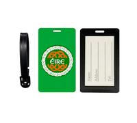 Eire Suitcase Tag - Ireland Irish Luggage Tag with Celtic Knot Symbol, Travel ID