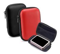 Eirian 2 Pcs Portable Waterproof UNO Card Game Case,Compact Shockproof EVA Playing Card Case & UNO Tin,Playing Card Box for UNO & Standard Cards,Travel Camping Outdoor Gaming Accessories(Red&Black)