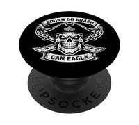 Éirinn Go Brách Irish Pirate Skull Gan Eagla PopSockets Adhesive PopGrip
