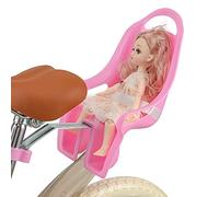 EIRONA Children's Bicycle Doll Seat with Sticker DIY for Girls, pink