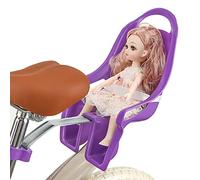 EIRONA Children's Bicycle Doll Seat with Sticker DIY for Girls, purple