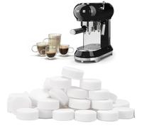 EIROVYA 20 pieces descaling tablets for fully automatic coffee machines, descaler tabs compatible with Jura, Siemens, Miele UVM, descaler coffee machine tabs for optimal care.