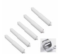EIRZNGXQ 1pc White Plastic Toilet Roll Replacement Toilet Roll Roller Insert Spindle Toilet Spring Flexible Paper