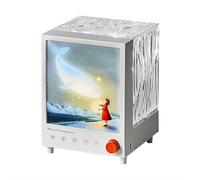 EIRZNGXQ 3 in 1 Galaxy Waves Lamp Speaker, 7 Songs Northern Lights Aurora Light Projector, White Noise Machine Night Light for Home Office Decor