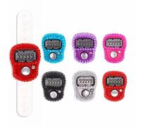 EIRZNGXQ Finger Counter with Diamonds, 1pc Random Mini LCD Electronic 5 Digit Display Hand Tally Counter Counting Golf Manual Number Scorer