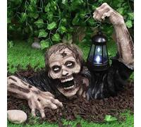 EIRZNGXQ Halloween Crawling Zombie with LED Lantern, Halloween Zombie Props Scary Creepy Outdoor Lantern, Crawling Zombie Lantern Ornament for Garden Lawn Yard Decor