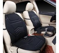 EIRZNGXQ Heated Seat Covers for Winter, Black Seat Cushion Warmer, Waterproof Faux Leather Seats Covers for Most Cars Sedans Trucks Suvs (Black 2pcs)