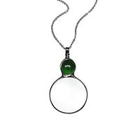 EIRZNGXQ Magnifying Glass Pendant, 10X Magnifiers Necklace Magnification Lens Pendant Ladies Magnifying Glass Necklace Reading Magnifier Pendants