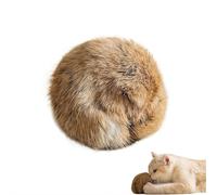 EIRZNGXQ Rabbit Fur Ball Cat Toy, 2026 New Washable Soft Plush Faux Rabbit Fur Catnip Interactive Cat Toy Balls for Exercise (S 1pcs)