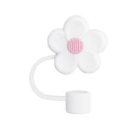 EIRZNGXQ Straw Cover for Stanley Cup, Cute Straw Topper for Stanley Cup Accessories,10mm/0.4in Silicone Flower Straw Covers Caps Toppers, Dust-Proof Reusable Straw Cover Cap