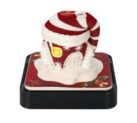 EIRZNGXQ Time Piece Calendar 2025, 3D Calendar 2025 With Lights, 3D Memo Pad Art Pads Calendar, Creative Time Piece Calendar Castle Rip Away Paper Carving Sticky DIY Note (Christmas House)