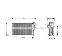 EIS 214735040 Radiator [ AVA Cooling Systems PE6199 ]