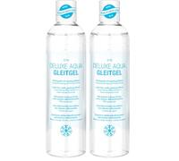 EIS Deluxe Aqua Lubricant | Water-Based Lubricant with Long-Lasting Effect | Extra-Sensitive Intimate Gel for a Sensation that Feels Real | Cooling lube | 300 ml Bottle | Sex or Toys (Pack of 2)