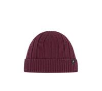 Eisbär Ayo Men's Merino Beanie Hat with Fleece Winter Hat Protects Against Cold and Wind Fisherman Beanie Docker Trawler Hood from Austria, red, One Size