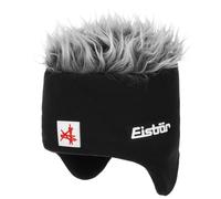 Eisbär Cocker Skipool Fleece Beanie Ski Hat Winter Hat with Leather Strap, black, One size