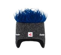 Eisbär Hat with Hair Men & Women Cocker Ski Austria - Unisex with Fleece Protects Against Cold and Wind - Men's Hat Women's Hat Sports Hat Cap from Austria, grey-blue, One Size