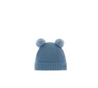 Eisbär Ponti Pompom Bobble Hat Kids Steel Blue/Steel Blue/White, Steel blue/steel blue-white, One Size Fits All