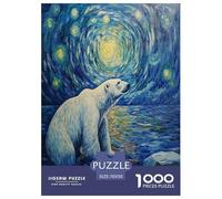 Eisbär Puzzle 1000-teilige Schwer Puzzle Spielzeug Lernspiel Impossible Herausforderungsspielzeug Für Erwachsene Und Kinder Ab 12 Jahren 70x50cm/1000pcs