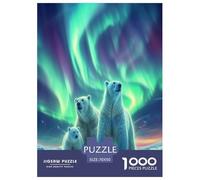 Eisbär Puzzle 1000-teilige Schwer Puzzle Spielzeug Pädagogisches Spiel Impossible Herausforderung Spielzeug Für Erwachsene Und Kinder Ab 14 Jahren 70x50cm/1000pcs