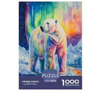 Eisbär Puzzle 1000-teilige Schwer Puzzle Spielzeug Pädagogisches Spiel Impossible Herausforderung Spielzeug Für Erwachsene Und Kinder in Bewährter 38x26cm/1000pcs