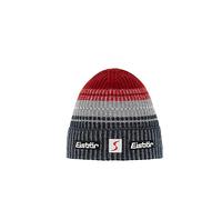 Eisbär Rika Oversize Ski Pool Beanie Knitted Hat Ski Hat Winter Hat with Cuff, Night-grey-white-ardea-bur, One Size