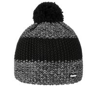 Eisbär Styler Pompom Hat Knit Beanie ski (One Size - Black-Grey)