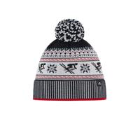 Eisbär Unisex Retro Ski Pompom Beanie Hat with Fleece Protects Against Cold and Wind Warm Ski Hat Comfortable Hood from Austria, black, One Size