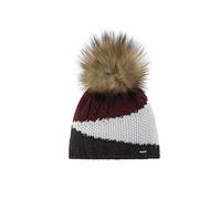 Eisbär Womens Eden Lux Crystal Hat Graphite White Bordeaux Real