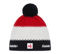 Eisbar Star Pompon SA Ski Austria Ski Beanie Hat Black / White / Ketchup