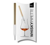 EISCH Whisky Pipette Gold - Handmade Glass Pipette Refined with Real Gold - Made in Germany