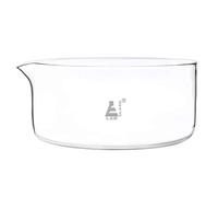 Eisco Crystallizing Dish, 3500ml - Flat Bottom, with Spout - Borosilicate 3.3 Glass - Laboratory, Kitchen, Crafts Labs