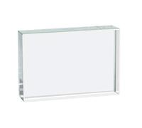 Eisco Glass Rectangular Block - 75mm x 50mm x 12mm | Ideal for Reflection & Refraction Experiments | Made from Optical Glass | Bubble Free Optically Worked Surface | Beveled Edges