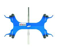 Eisco Labs Burette/Tube Clamp, Double, High Strength Alloy - Spring Loaded Jaws - 7/8" Width Capacity, Max 16mm Dia. Rod