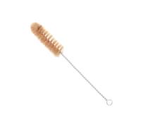 Eisco Labs Tan Nylon Test Tube Brush, 9" Total Length, 3.5" Brush Length, 1 1/8" (29mm) Diameter