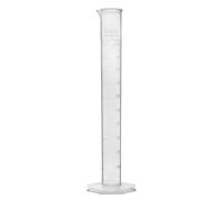 Eisco Polypropylene Graduated Measuring Cylinder - 100ml | Octagonal Base | Class B Tolerance | Easy to Read Measurements | Raised Graduations Marked Every 10ml | Durable Labware
