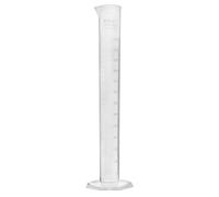 Eisco Polypropylene Graduated Measuring Cylinder - 250ml | Octagonal Base | Class B Tolerance | Easy to Read Measurements | Raised Graduations Marked Every 20ml | Durable Labware