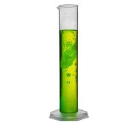 Eisco Polypropylene Graduated Measuring Cylinder - 500ml | Octagonal Base | Class B Tolerance | Easy to Read Measurements | Raised Graduations Marked Every 50ml | Durable Labware