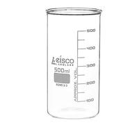 EISCO Tall Form Beaker Without Spout, 500mL - Graduated - Borosilicate Glass - Berzelius