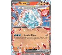Eiscue ex 042/197 Double Rare Pokemon Card (SV Obsidian Flames) + 1x TitanCards® Toploader