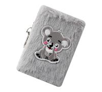 Eisdespie Pocket Notebook,Cute Plush Cover Journal - Small Notebook Mini Journal | for Kids Students Work Study Agenda Home Office School Travel Outdoor Trip