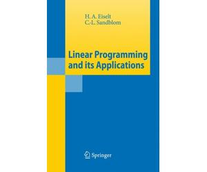 Eiselt - Linear Programming and its Applications - New hardback or cas - X555z
