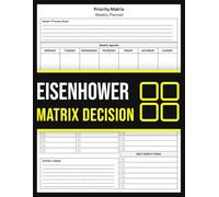 Eisenhower Matrix Decision: Daily Task Organizer for Urgent and Important Prioritization | 100 Pages