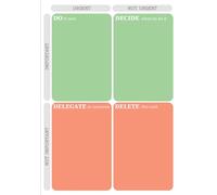 Eisenhower Matrix Decision Notepad: Large 7x10" Daily & Weekly Planner To-Do List Notebook (Prioritize Your Day Series)