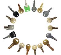 EISENS 18 Pentesting Master Keys/with Ring - FEO-K1 MK9901 CH751 CH501 A126 C642A CH545 C415A C413A 2642 C420A 222343 C390A 84 16120 E114 C346A CAT 74 Cabinet Elevator Security Gate RV - Key Set