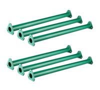 EISENSP Extra Long 21.5" Steel Monkey Bars for Backyard - Ladder Rungs Hardware Kit - Hexagonal at Both Ends (Set of 6) (Green)