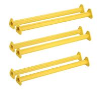 EISENSP Extra Long 21.5" Steel Monkey Bars - Set of 6 (Yellow) - Suitable for Children of All Ages - Includes 36 Screws